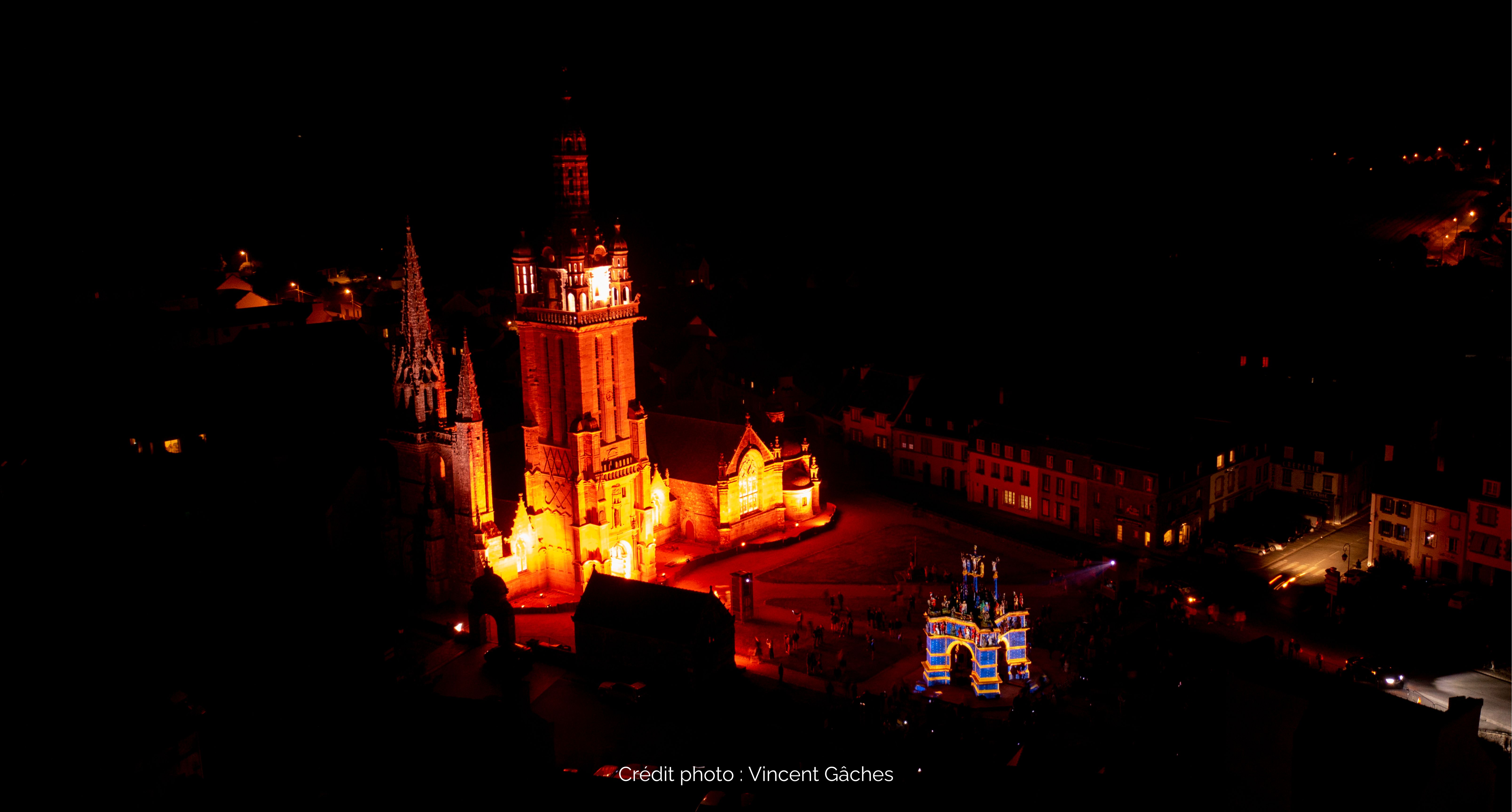 Illumination ponctuelle de l'enclos paroissial